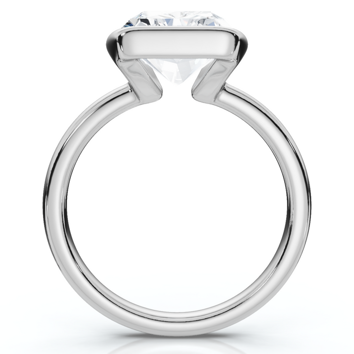 Certified 4Ct Radiant Solitaire Diamond Engagement Ring 14k Gold or Pt Lab Grown