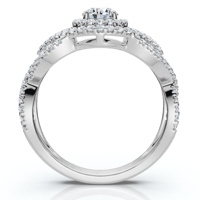 1Ct Luxe Diamond Engagement Wedding Ring Set 14k Gold or Platinum Lab Grown 1Ct Luxe Diamond Engagement Wedding Ring Set 14k Gold or Platinum Lab Grown