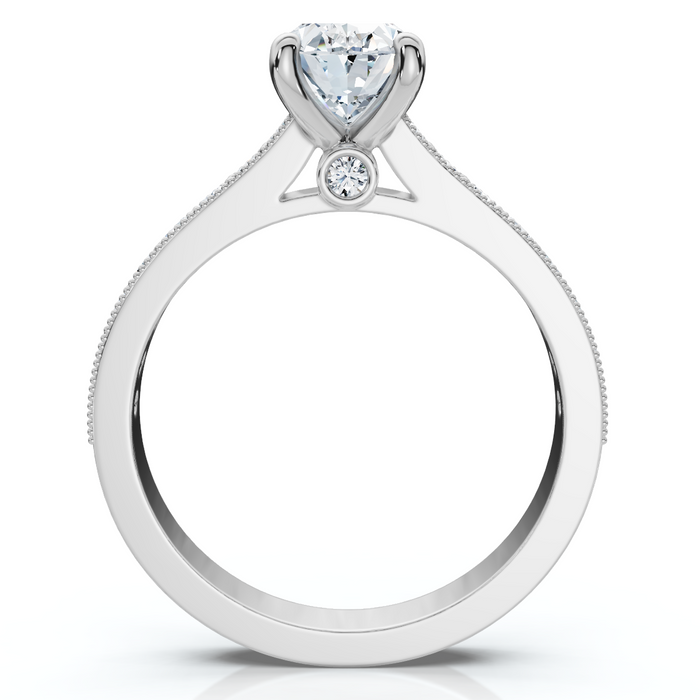 1 1/3Ct Oval Diamond Engagement Ring 14k Gold or Platinum Lab Grown