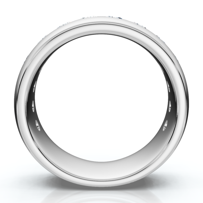 1 1/2Ct Men's Diamond Wedding Anniversary Ring 10k Gold Channel Set Lab Grown