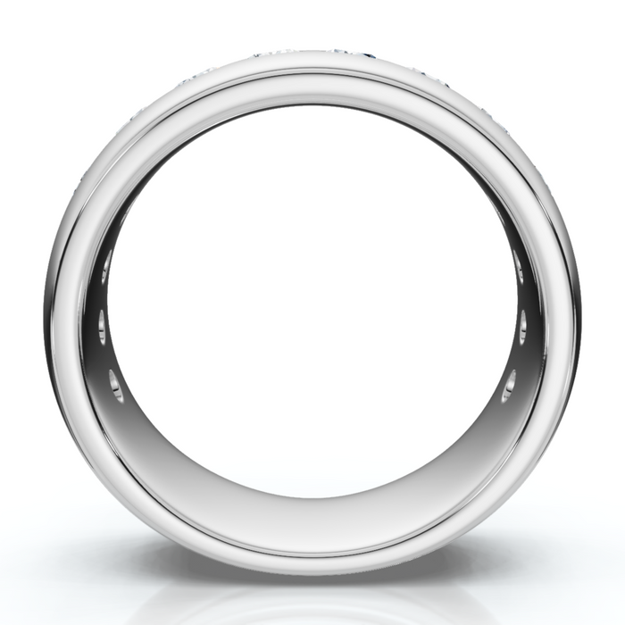 1 1/2Ct Men's Diamond Wedding Anniversary Ring 10k Gold Channel Set Lab Grown