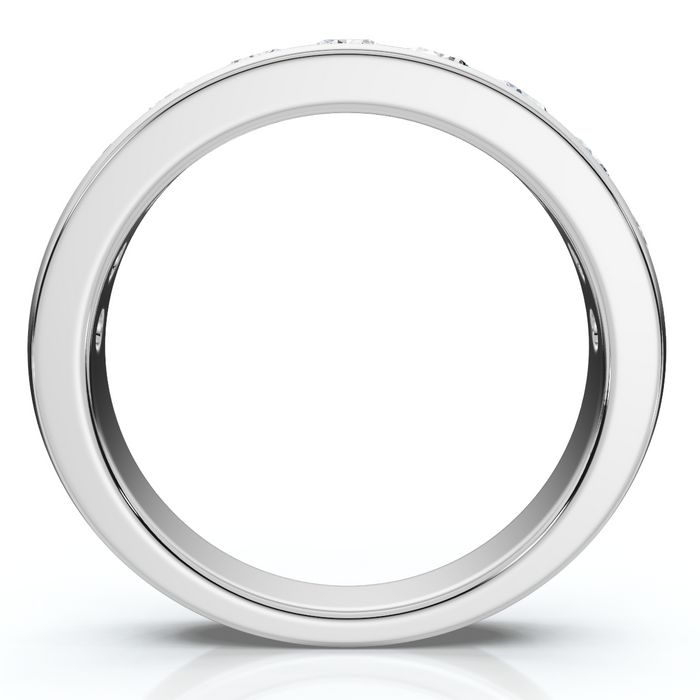 1Ct Channel Set Diamond Wedding Ring 14k Gold or Platinum Lab Grown