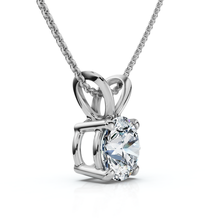 3/4Ct Solitaire Diamond Pendant 14k Gold Women's Necklace Lab Grown EF/VS