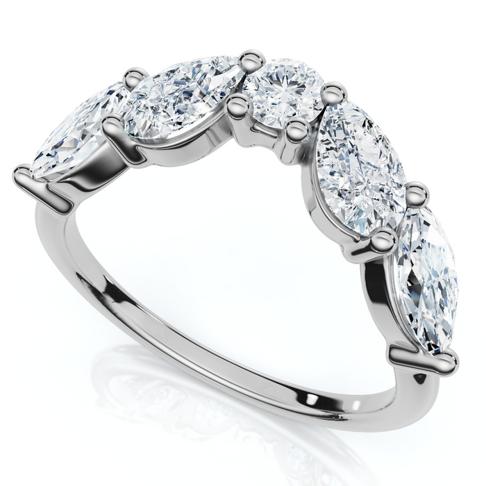 1Ct Contoured  Diamond Wedding Ring Guard Band 14k Gold or Platinum Lab Grown 1Ct Contoured  Diamond Wedding Ring Guard Band 14k Gold or Platinum Lab Grown