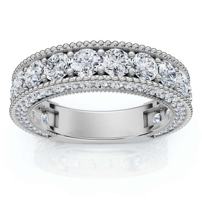 2 1/4Ct Diamond Vintage Wedding Anniversary Ring 14k Gold or Platinum Lab Grown