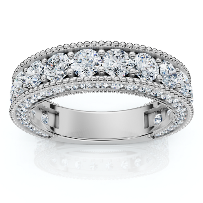 2 1/4Ct Diamond Vintage Wedding Anniversary Ring 14k Gold or Platinum Lab Grown