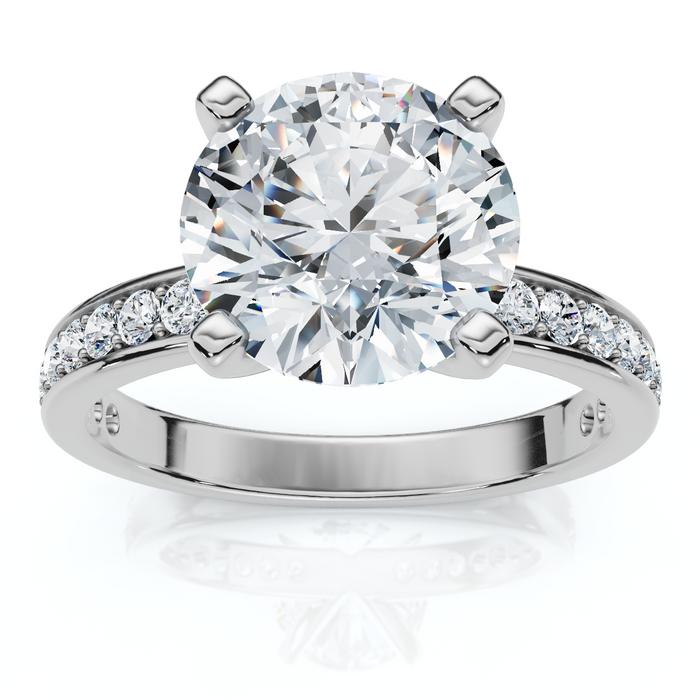 Certified 2 1/4Ct Karthy Diamond Engagement Ring 14k Gold or Platinum Lab Grown