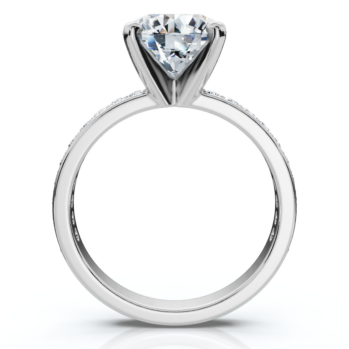 Certified 2 1/4Ct Karthy Diamond Engagement Ring 14k Gold or Platinum Lab Grown