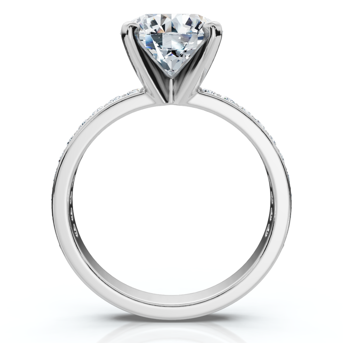Certified 2 1/4Ct Karthy Diamond Engagement Ring 14k Gold or Platinum Lab Grown