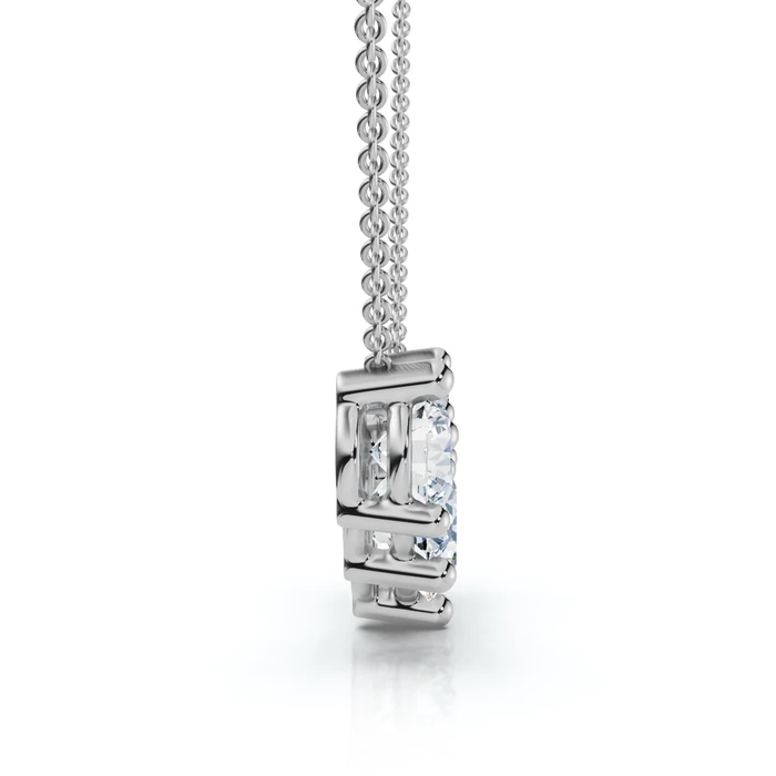3Ct Silvie Diamond Necklace 14k Gold 18" Lab Grown
