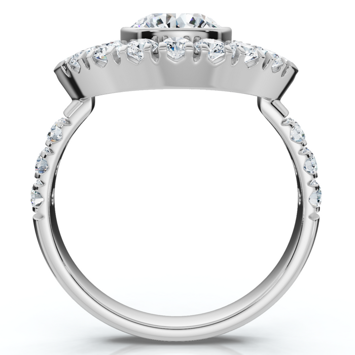 1 3/4Ct Eye Diamond Ring 14k Gold Lab Grown