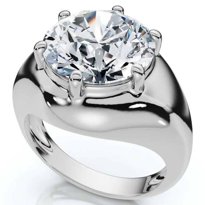 Certified 5Ct Bryn Diamond Solitaire Engagement Ring Lab Grown