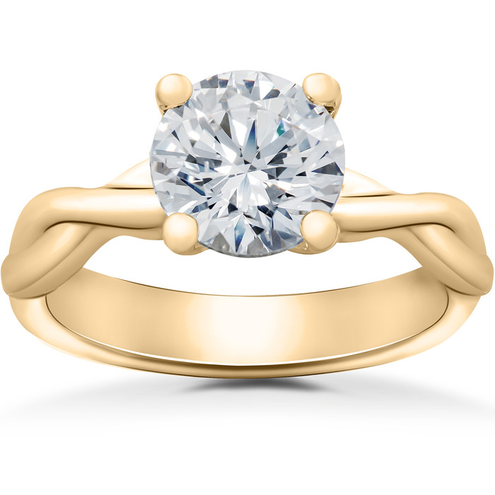 Grace Twisted Vine Engagement Ring Solitaire Setting Grace Twisted Vine Engagement Ring Solitaire Setting