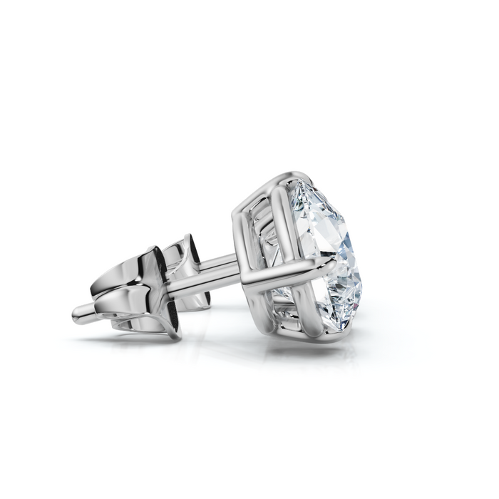 1 1/3Ct Pear and Round Toi et Moi Diamond Earrings 14k Gold Lab Grown 1 1/3Ct Pear and Round Toi et Moi Diamond Earrings 14k Gold Lab Grown