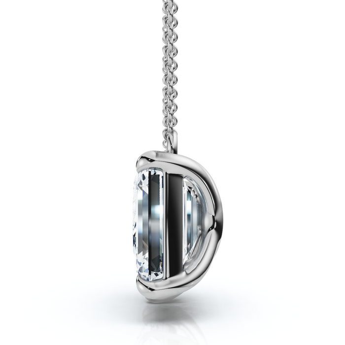 2Ct Toi Et Moi Pear and Emerald Diamond Pendant 14k Gold 18" Necklace Lab Grown 2Ct Toi Et Moi Pear and Emerald Diamond Pendant 14k Gold 18" Necklace Lab Grown