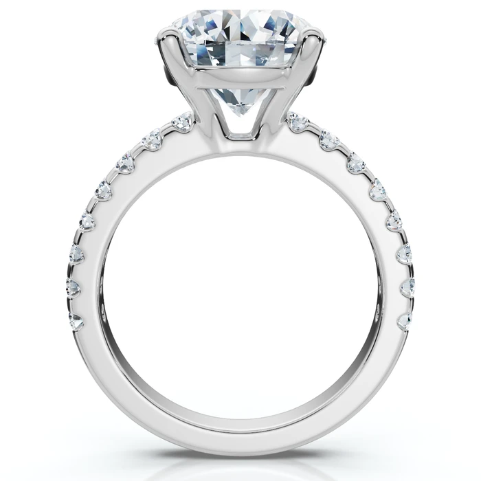 Certified 3 1/2Ct Diamond Engagement Matching Wedding Rings 14k Gold Lab Grown