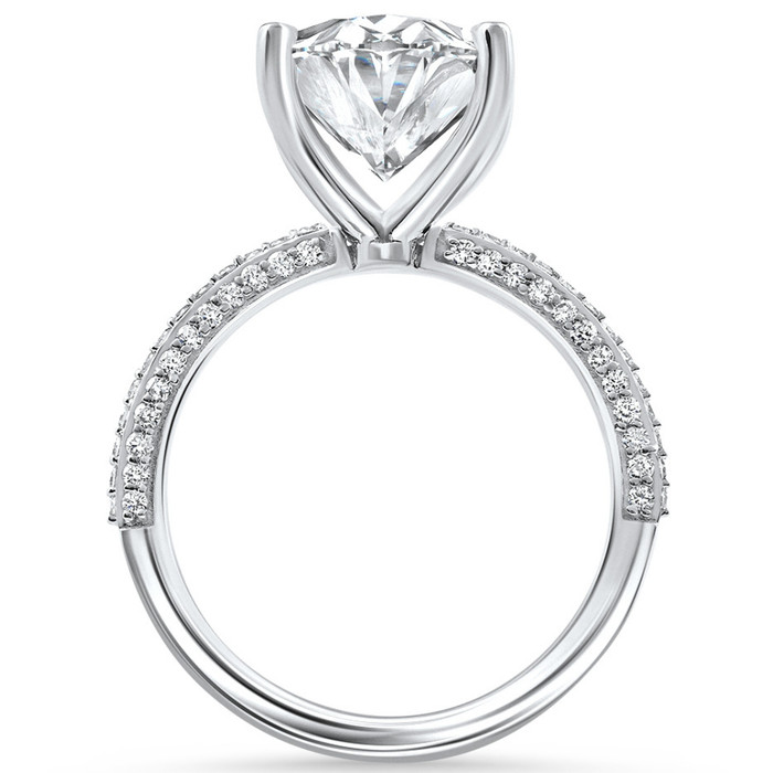 Certified 3.44Ct Cassidy Radiant Cut Diamond Engagement Ring 14k Gold Lab Grown