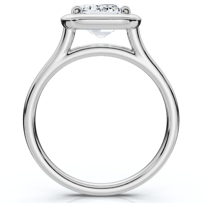 Certified 2Ct Emerald Cut Adriana Diamond Engagement Ring 14k Gold Lab Grown