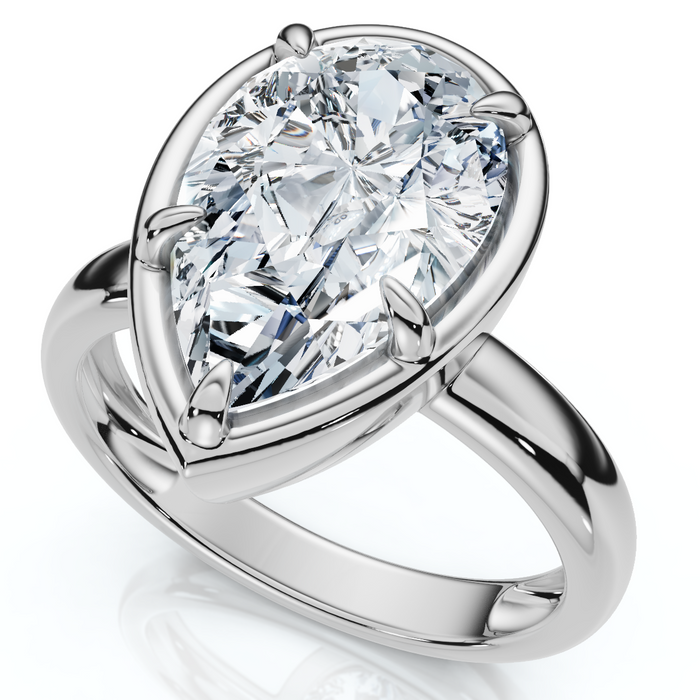 Certified 3Ct Oval Alissa Engagement Solitaire Ring 14k Gold or Pt Lab Grown