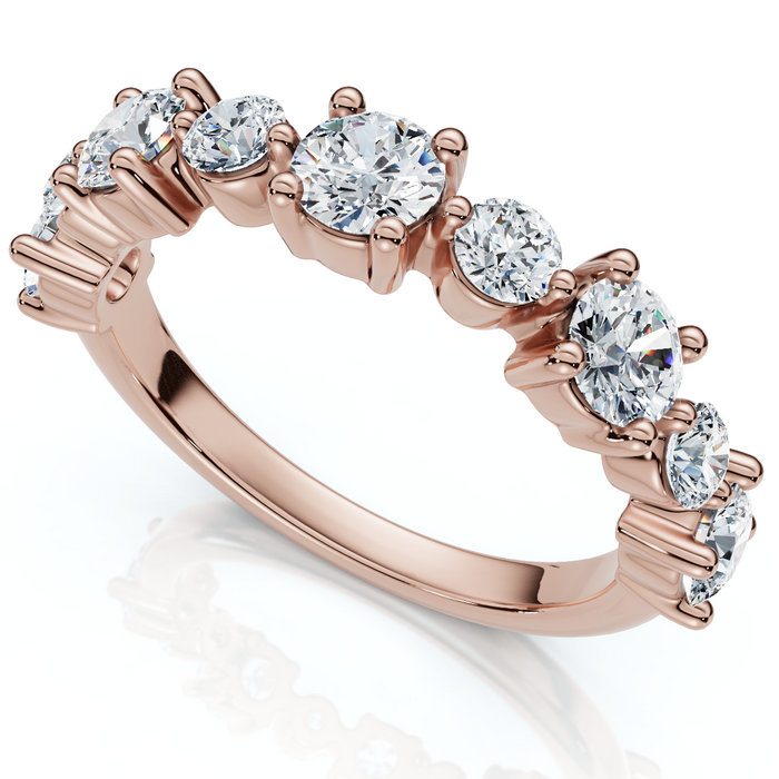 1Ct Sylvia Diamond Anniversary Stackable Ring Gold Lab Grown