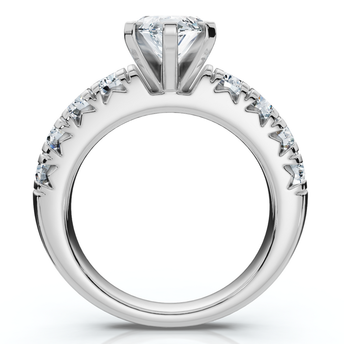 Certified 2.80Ct Marquise Diamond Engagement Ring Gold Lab Grown