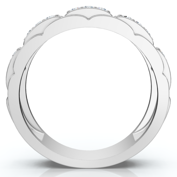 Men's 1/3Ct Diamond Lab Grown Wedding Anniversary Ring Gold