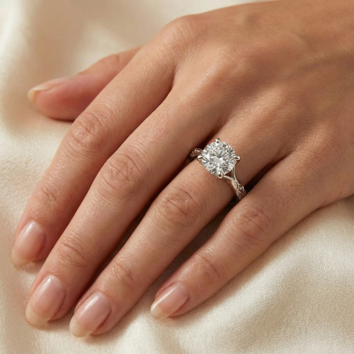 Certified 2Ct Kimberly Diamond Engagement Ring 14k Gold or Platinum Lab Grown