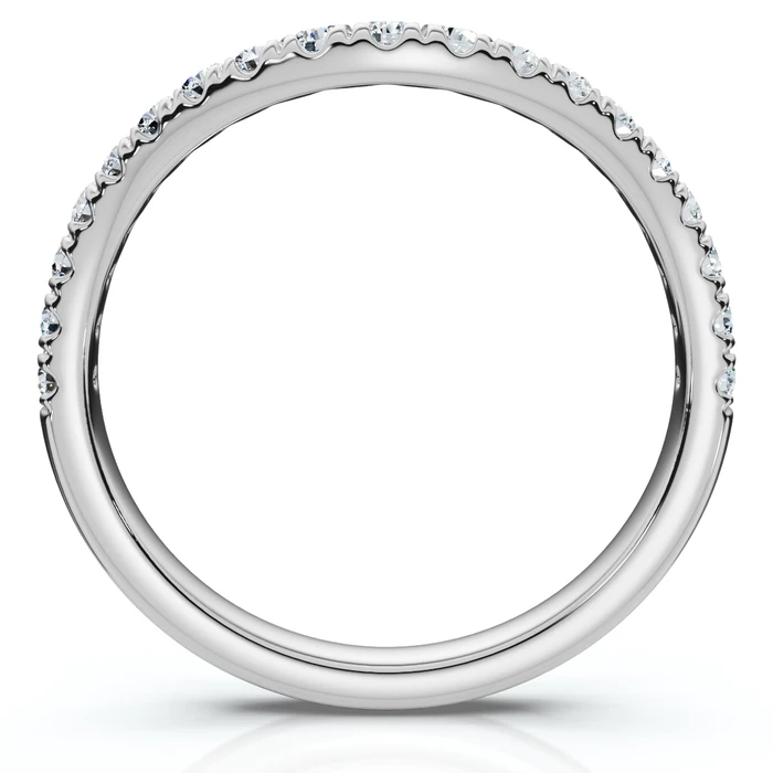 .30Ct Curved Diamond Wedding Anniversary Ring 14k Gold or Platinum Lab Grown