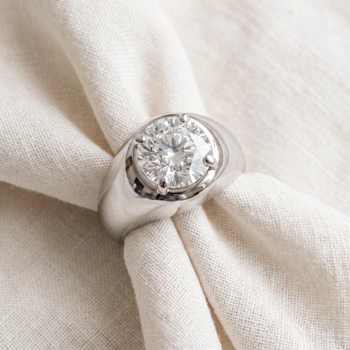 Ceritified Men's 3Ct Diamond Wedding Anniversary Ring Gold Lab Grown