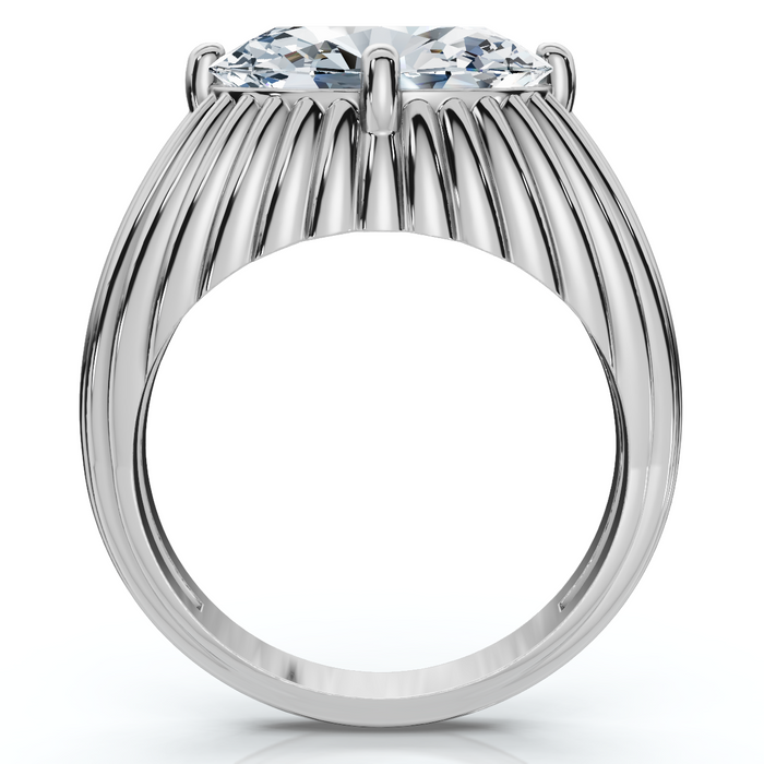 Certified 3Ct Oval Diamond Pam East West Engagement Ring 14k Gold Lab Grown