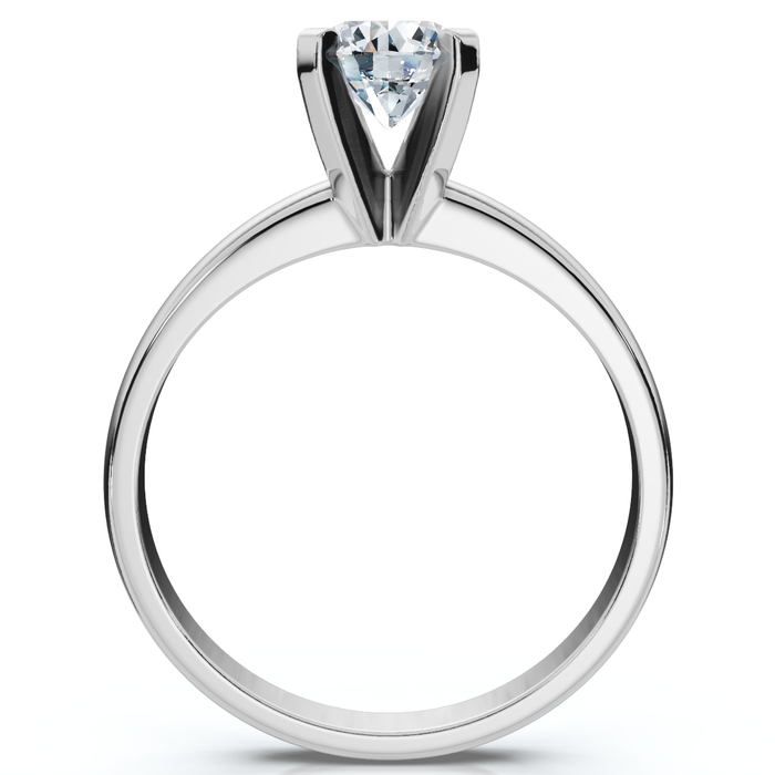 3/4Ct Solitaire Round Cut Lab Grown Diamond Engagement Ring 14k Gold