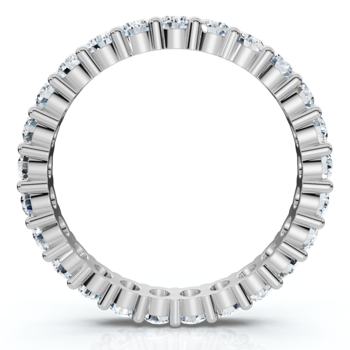 1ct Diamond Eternity Wedding Ring in 14k White, Yellow, Rose Gold Lab Grown