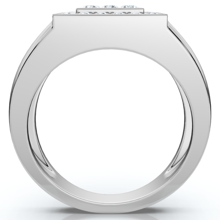 1Ct Men's Diamond Ring in 14k Gold Lab Grown