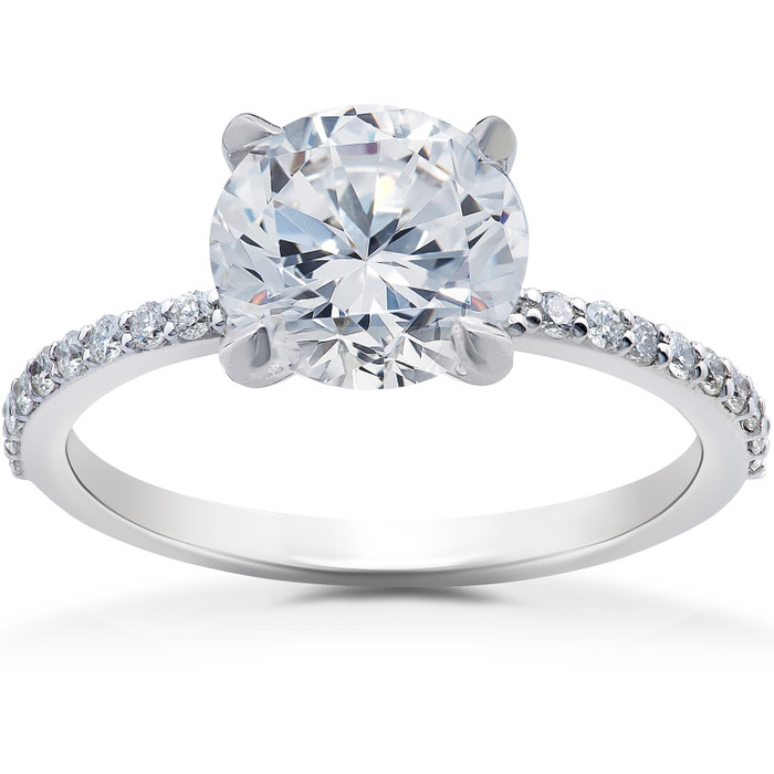 2 1/4 ct Lab Grown Diamond Sophia Engagement Ring 14k White Gold