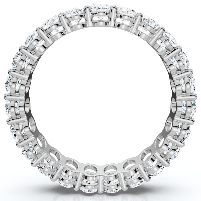 5 1/2CT Oval Diamond Eternity Wedding Ring Gold or Platinum Lab Grown