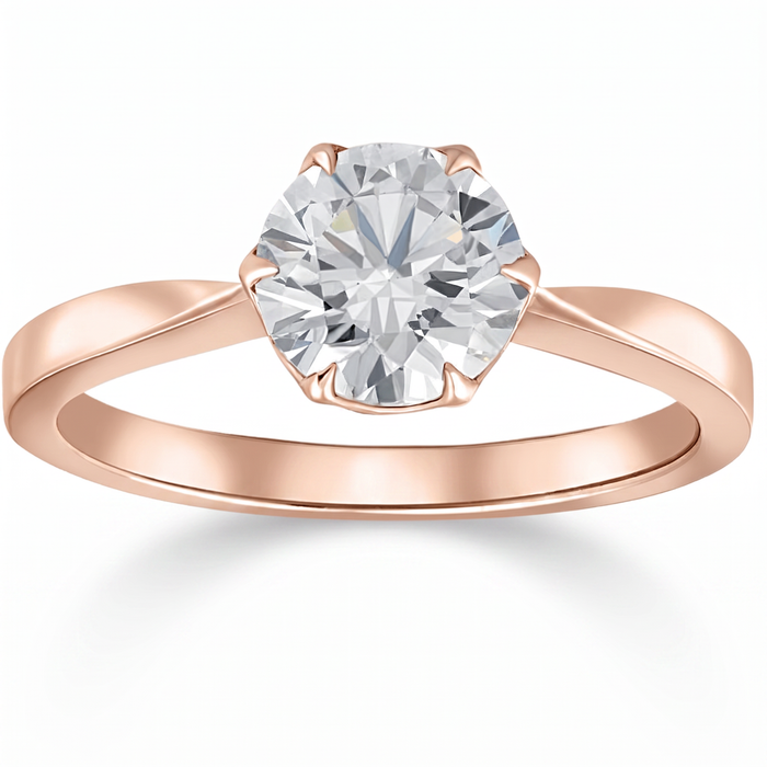 1 1/2Ct Solitaire Lab Grown Round Diamond Engagement Ring