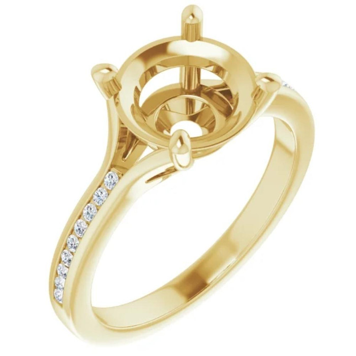 Jenna Lab Grown Diamond Channel Set Accent Ring Setting Jenna Lab Grown Diamond Channel Set Accent Ring Setting