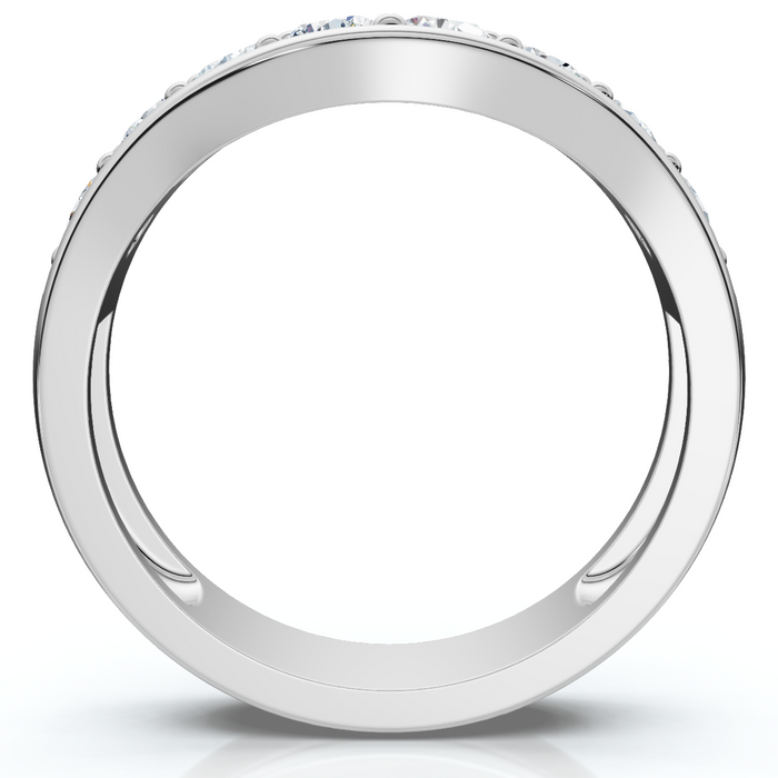 5/8Ct Diamond Curved Wedding Anniversary Band 14k Gold Lab Grown