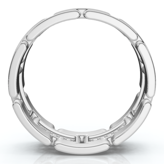 .85Ct TW Round Diamond Mens Link 8mm Wedding Band Gold Polished Ring Lab Grown .85Ct TW Round Diamond Mens Link 8mm Wedding Band Gold Polished Ring Lab Grown