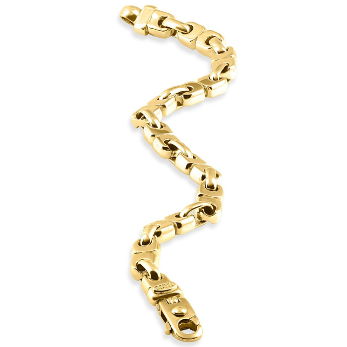 Men's 14k Gold (54gram) or Platinum (87gram) 7mm Link Bracelet 8.5"
