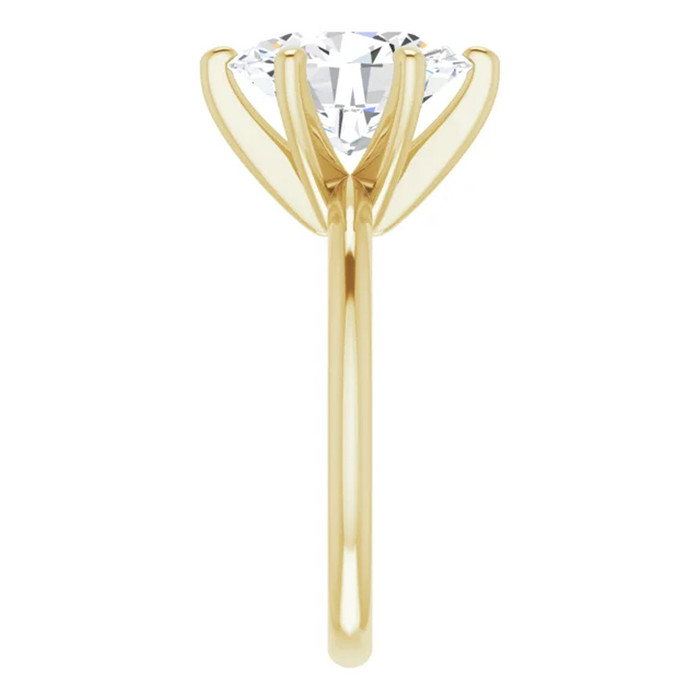 3 Ct Oval Moissanite Solitaire Engagement Ring 14k Yellow Gold 3 Ct Oval Moissanite Solitaire Engagement Ring 14k Yellow Gold