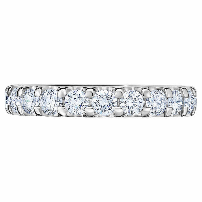 2 Ct Moissanite Eternity Ring Womens Wedding Band 14k White Gold