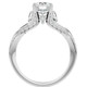 1 1/3Ct Diamond & Moissanite Accent Engagement Ring in 10k Gold