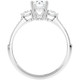 1 1/10Ct Diamond & Moissanite Accent Engagement Ring in 10k Gold