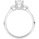 1 1/10Ct Diamond & Moissanite Accent Engagement Ring in 10k Gold