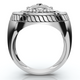 3/8Ct Men's Diamond Lion Head Pink Ring in 10k White or Yellow Gold