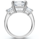 Certified 6Ct Asscher Cut Diamond Engagement Ring 14k Gold Lab Grown