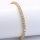 5 Carat TW Round Cut Lab Grown Diamond Tennis Bracelet 14k Yellow Gold Lab Grown