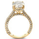 Certified 6.70Ct TW Oval Lab Grown Diamond Engagement Ring 14k Yellow Gold