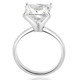 2 1/2Ct Princess Cut Solitaire Diamond Engagement Ring 14k White Gold Lab Grown